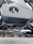 Gas leaking from engine bay